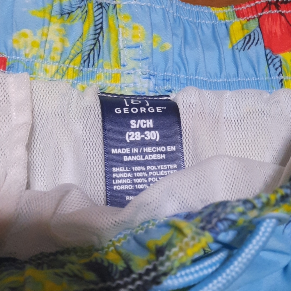 MENS SWIMTRUNKS GEORGE. SIZE SMALL - Picture 2 of 4